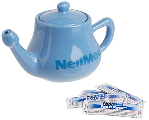 NeilMed Nasaflo Porcelain Neti Pot, 50 Count (packaging may vary)