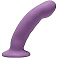 Trinity Vibes Curved Purple Silicone Strap On Harness Dildo