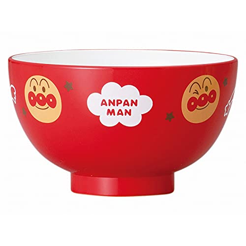 金正陶器 「 それいけ!アンパンマン 」 塗 椀 汁椀 M 約11cm なかよしシリーズ レッド 066531