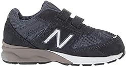 New Balance 990 V5 Hook and Loop Sneaker, Navy, 1.5