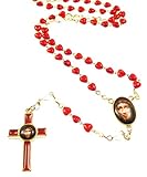 Precious blood of Christ red glass heart Sacred