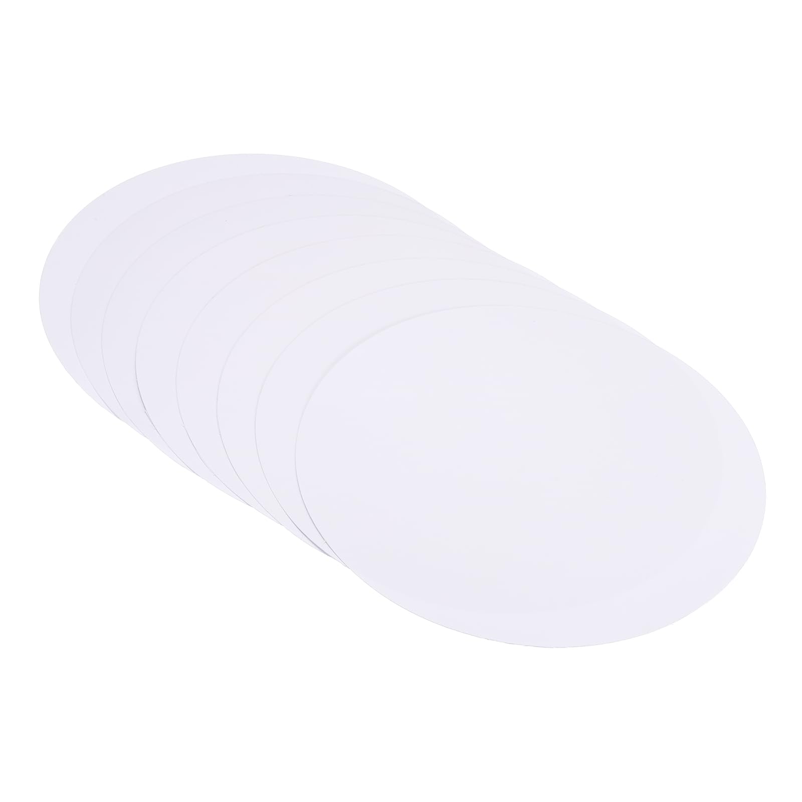 PATIKIL 7.9-inch Round Cardboard Paper, 40 Pcs 200gsm Thick Blank Disc Circles Slices for DIY Craft Arts Drawing Painting Writing, White