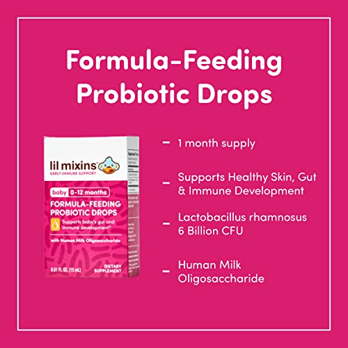 Lil Mixins Formula Feeding Probiotic Drops for Baby for Immune