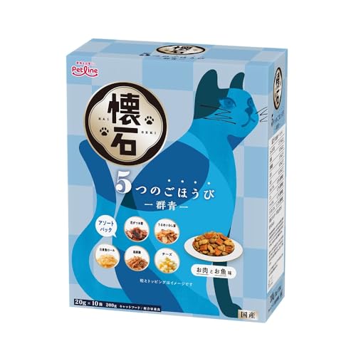 ペットライン 懐石 5つのごほうび 群青 キャットドライ 国産 小分けの商品画像