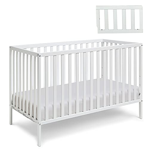 Suite Bebe Palmer Island 3-in-1 Convertible Crib and Toddler Guard Rail Bundle,…