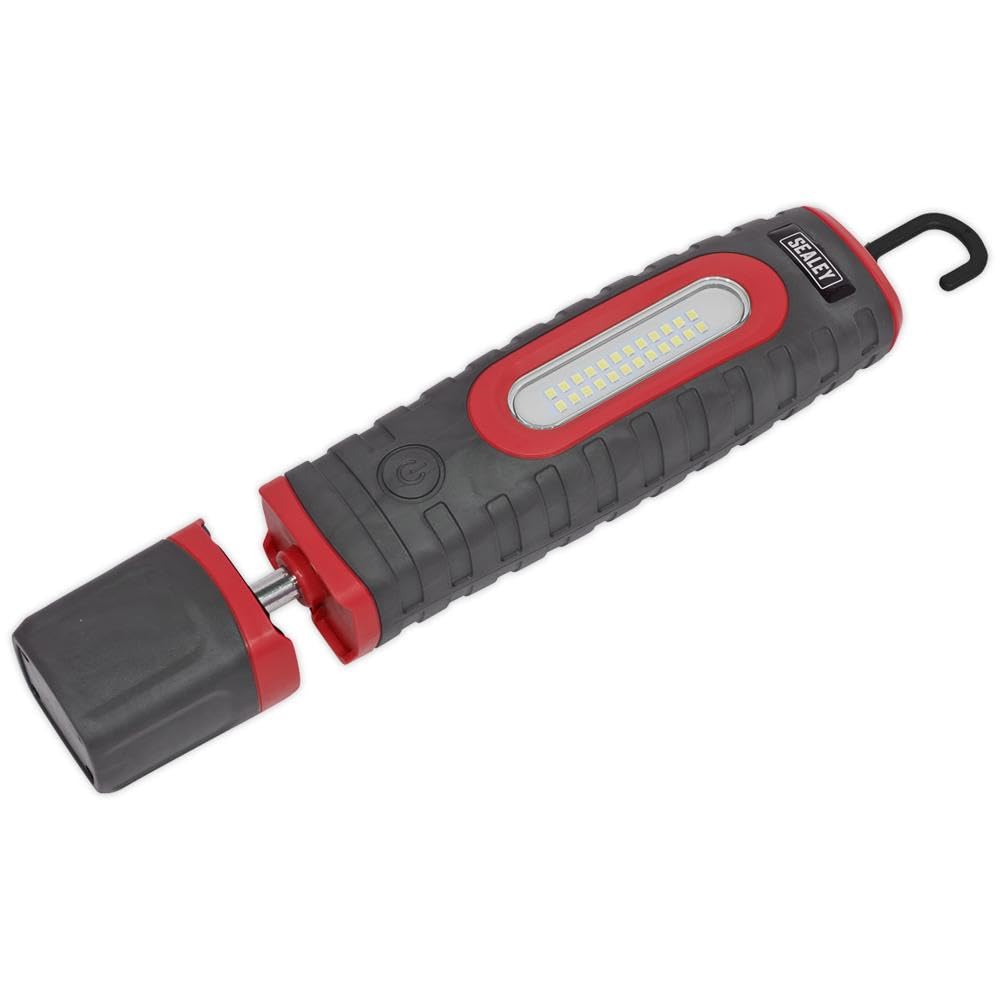 Sealey 360° 15W & 3W SMD LED Rechargeable Inspection Light - Red - LED3606R