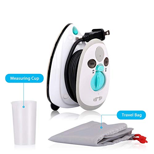IIMII Mini Travel Steam Iron, Dual Voltage 420W Power, Fast Heat Up