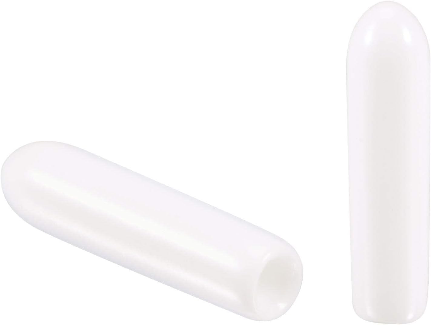MACHSWON 100pcs Rubber End Caps 2mm ID, Vinyl Round End Cap Cover Screw Thread Protectors Tube Bolt Cap for protection of Screws Tubes Cables Wires, etc