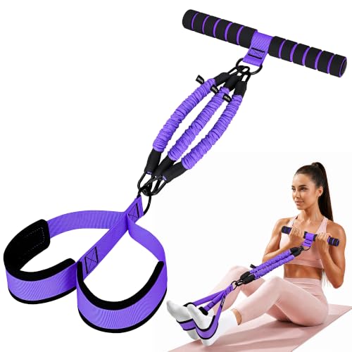 UZTUGG Pedal Resistance Band with Handle, Adjustable 3-Level Exercise Bands at Amazon