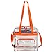 Eastsport Clear Stadium Approved Tote, Orange