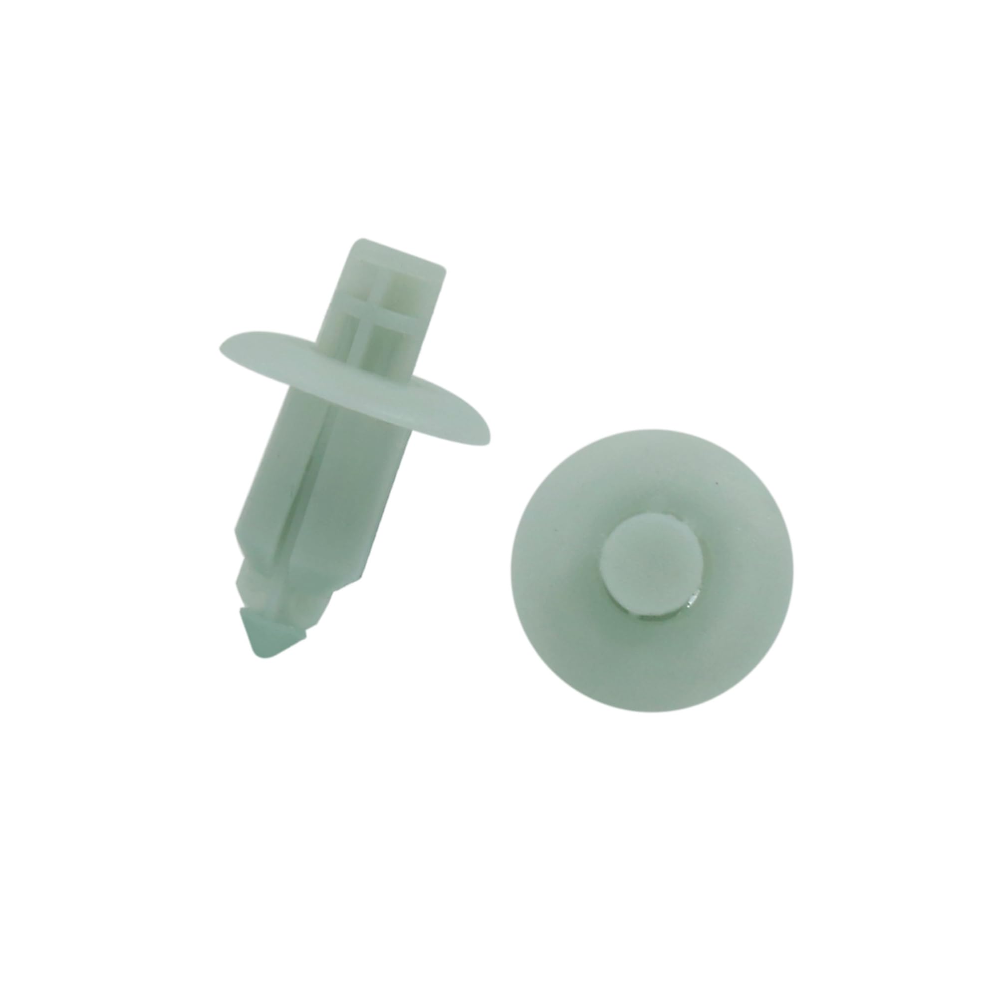 Motoforti 50 Pcs White 7mm Hole Dia Plastic Rivets Fastener Fender Clips Long-lasting