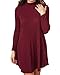 StyleDome Women's Pullover Sweater Knitted Pocket Casual Loose Long Sleeves Dress