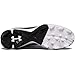 Under Armour Boys Leadoff Low Jr. RM Baseball Shoe, Black (011)/White, Little Kid 11 US