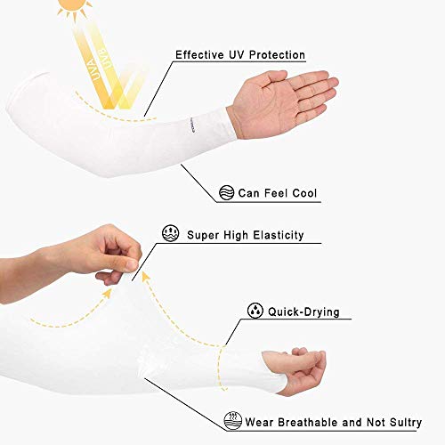 UV-Protection-Cooling-Arm-SleevesUPF-50-Compression-Sun-Sleeves-for-Men-Women-for-Cycling-Running-Football-Basketball-Golf-Outdoor-Sports-One-Pair