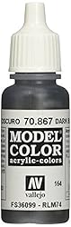 Vallejo Dark Blue Grey Model Color 1 Paint, 17ml