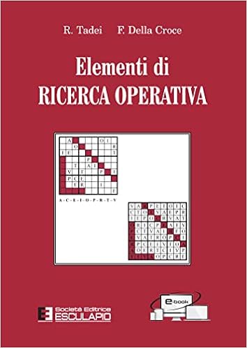 Elementi di ricerca operativa Elementi di ricerca operativa