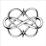 Double Heart Infinity Temporary Tattoo