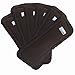 Cloth Diaper Inserts in Charcoal Bamboo (5 Layer) for One Size Pocket Baby Diapers (6 Pack, Plain)