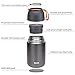 2 Pack Vacuum Insulated Food Jar Hot Food Containers for Lunch School Soup Thermos For Kids,Travel Food Flask Hot Cold (24oz,17oz) (Grey)