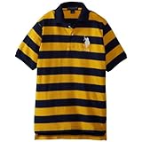 U.S. Polo Assn. Little Boys' Yarn Dyed Striped Polo, Egg Yoke, 5/6