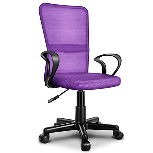 TRESKO® Bürostuhl Ergonomisch mit Armlehnen & Gepolsterte Sitzfläche