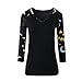 Halloween Clothes Women V Neck Demon Bat Printed Casual Blouse ,Plus Size S-2XL Shirt Tops T-shirt-MOONHOUSE