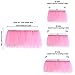Haperlare 3ft Pink Tulle Table Skirt Queen Wonderland Pink Tablecloth Skirting Tutu Tablecloth with Smooth Edge for Christmas Wedding Baby Shower Birthday Cake Dessert Table Decoration 31 x 36 inch