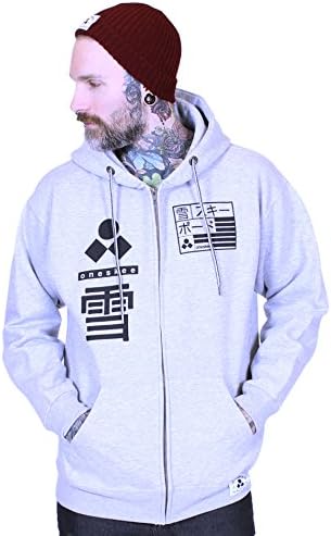 Oneskee Apres Zippy Huddys Men's Fernie Heather Grey S