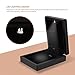 J.Rosée Pendant Organizer Black LED Jewelry Box Valentine's Day Romantic Gifts Case for Necklace and Earring Rubber Paint