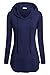 BEPEI Women Long Sleeve Shirts,Hoodies For Legging Mini Dress Tunic Top Teen Girls Petite Plain Slimming Fit Hoody Sweatshirts Cute Blue 2XL