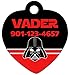 Darth Vader Mask Pet Id Tag for Dogs & Cats Personalized w/Name & Number