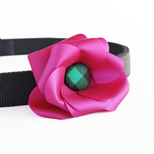 Pet Me With Love "The Bloom" Collar Flower Accessory - One Size - Pink (Pink S21)