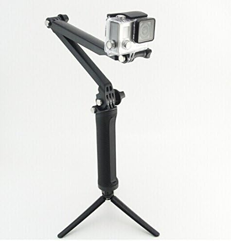 MazeTechno 3-Way Grip Arm Tripod - GoPro Selfie Stick for GoPro HERO 4 Silver Black Session 3+ 3 2 1 HD