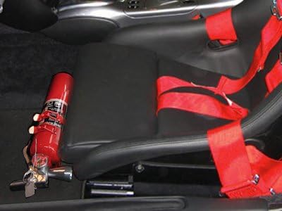 Rennline All 997 with GT3 non reclinable seats Fire Extinguisher Mount Silver