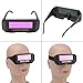 1 Pair Solar Auto Darkening Welding Goggle, Safety Protective Welding Glasses Mask Helmet, Eyes Goggles Mask Anti-Flog Anti-glare Goggles, Black