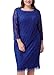 Nemidor Women's 3/4 Sleeves Plus Size Cocktail Party Midi Lace Dress
