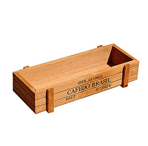 Hosaire Wooden Flower Pots Box Holder Modern Resin Succulent Planter Plant Container Box Plant Containers Nursery Plant Desktop Storage Box Style 2