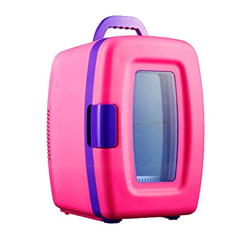 10L mini fridge Dormitory dormitory Small power car refrigerator Car home Cosmetics small refrigerator,Pink_342428cm