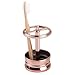 iDesign Sutton Toothbrush Holder Stand for Bathroom Vanity or Countertop - Rose Gold