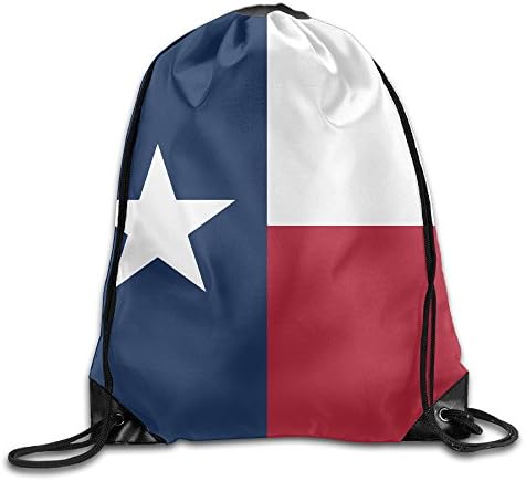 HILOUHUO Flag Of Texas Gym Drawstring Backpack Unisex Portable Sack Bags