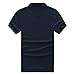 EAGEGOF Men's Shirts Navy Short Sleeve Tech Performance Golf Polo Shirt Loose Fit Medium