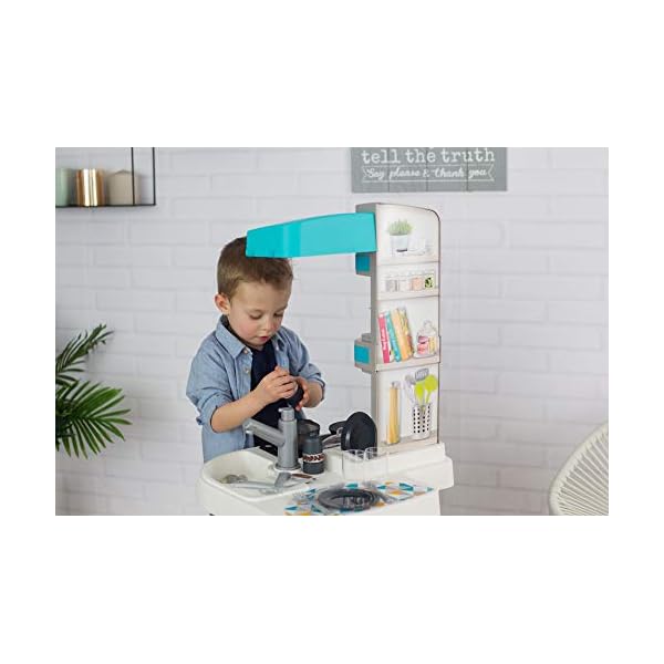 Smoby – Tefal Studio Bubble Küche – Spielküche für Kinder mit vielen Funktionen, Töpfen, Pfannen, Küchenbesteck, Herd… – Bild 6