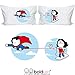BoldLoft Made for Loving You Couples Pillowcases - Superhero Gifts for Men, Comic Lovers, Valentine Pillow Covers for Him and Her, Cotton Anniversary, Wedding, Valentine's Day, Christmas