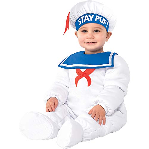 Party City Padded Stay Puft Marshmallow Man Halloween Costume for