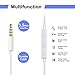 SYCellular 3.5MM Wired Earphones Earbuds Headset Microphone with Carry case / Remote for ios android smartphone devices (White)
