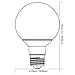 TORCHSTAR G25 LED Globe Light Bulbs, 5.5W Equivalent 60W, 500LM Dimmable, UL & Energy Star Listed, 5000K Daylight, Round Vanity Light Bulbs, Damp Rated, E26 Base, Pack of 3