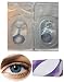 Perfection 123 Only - Women Multi-Color Contact Lenses - Cases Cosplay Eyes Cute Colored Cosmetic Makeup Eye Shadow (Blue 3 with Case)