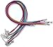 Amy's Craft Box 60 Mixed Color Smooth Faux Suede Necklaces With Lobster Clasps Extended Chain 18-Inches