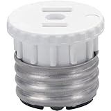 Pass & Seymour 125CC20 Lamp Holder Adapter, 15-Amp, 125-volt, 600-watt