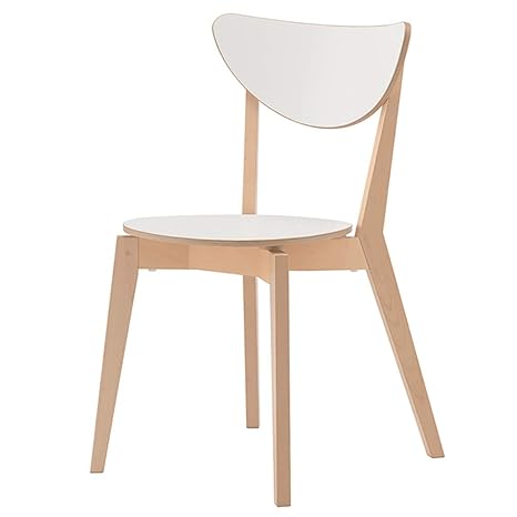 Amazon Com Dining Chair Nordic Wooden Open Back No Armchairs